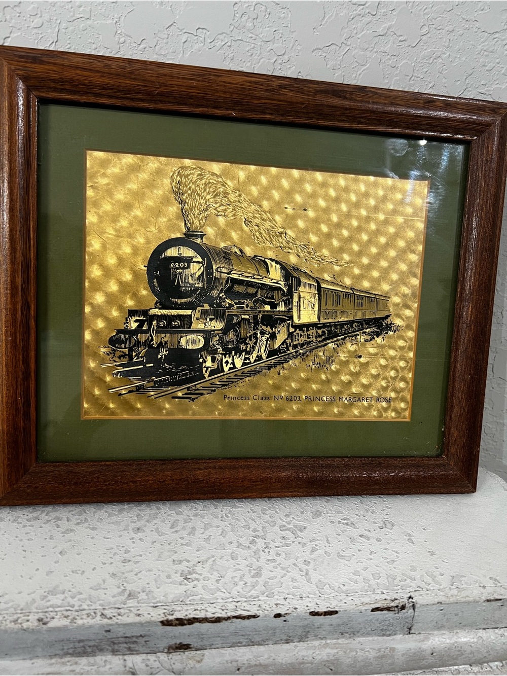 Vintage Princess Margaret rose locomotive artwork
